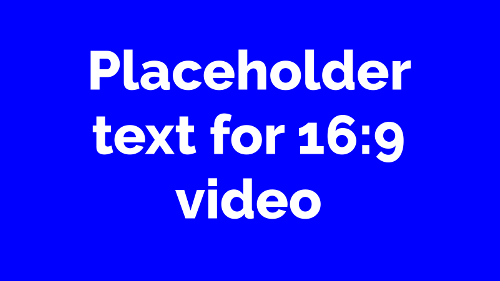 youtube placeholder
